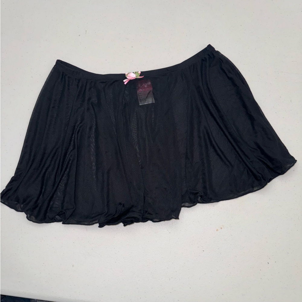 Black ballet dancing skirt for girls XL